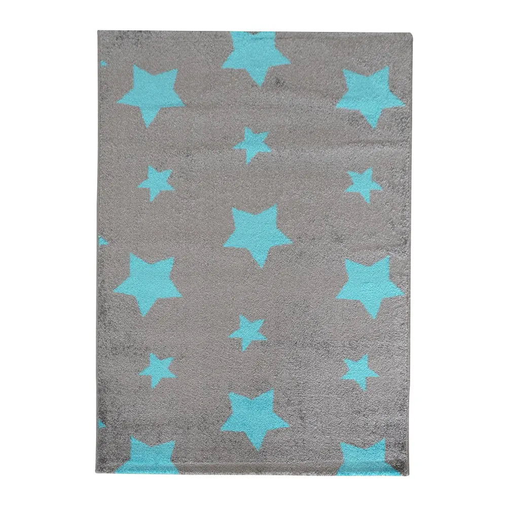 Tapis Bulji Gris Turquoise