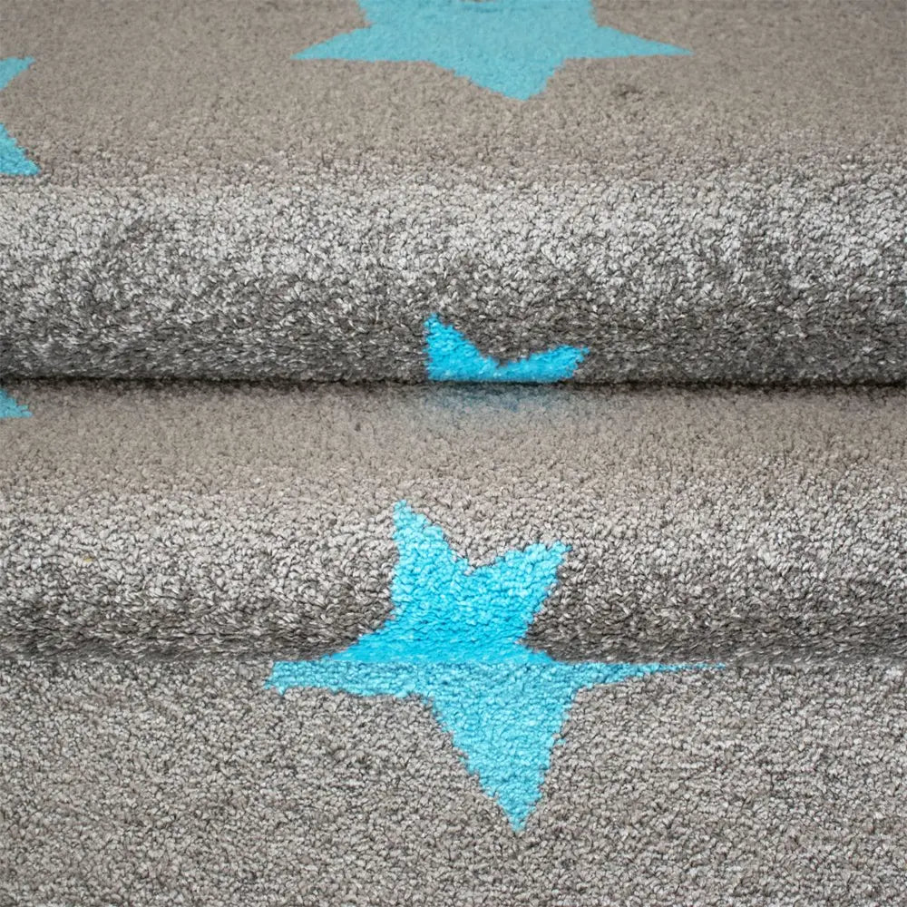 Tapis Bulji Gris Turquoise