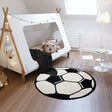 Tapis Rond Ballo Noir Blanc