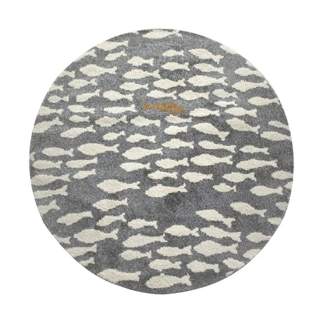 Tapis Poissina Gris Crème