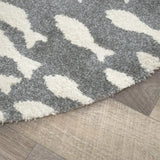 Tapis Poissina Gris Crème