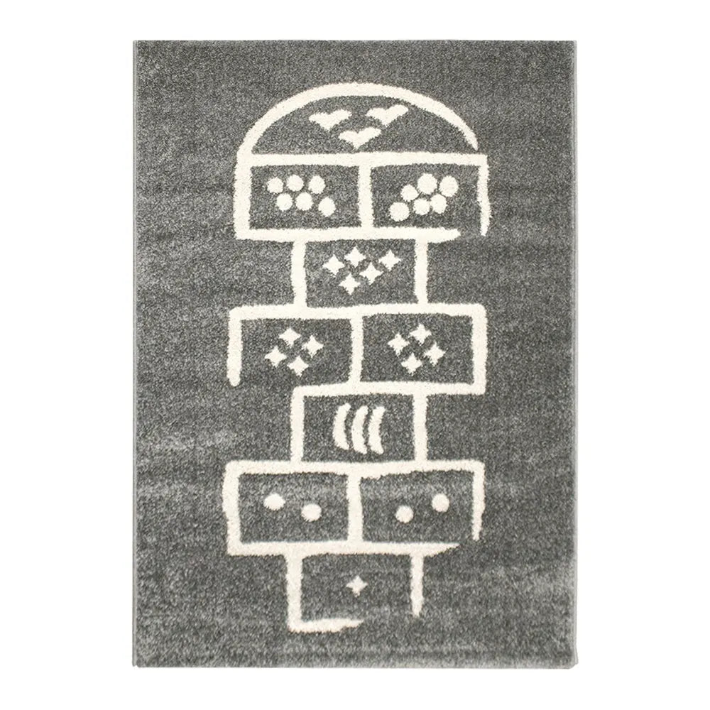 Tapis Hopscotch Gris Crème