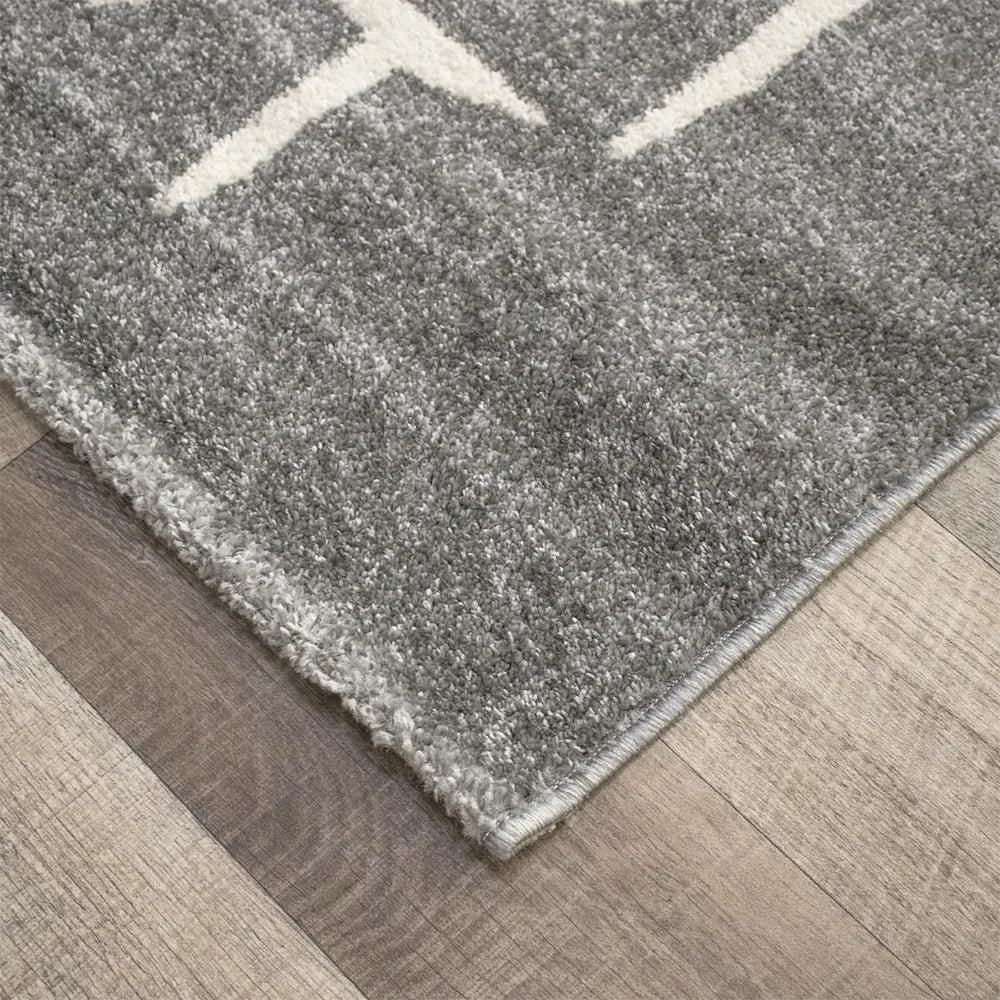 Tapis Hopscotch Gris Crème