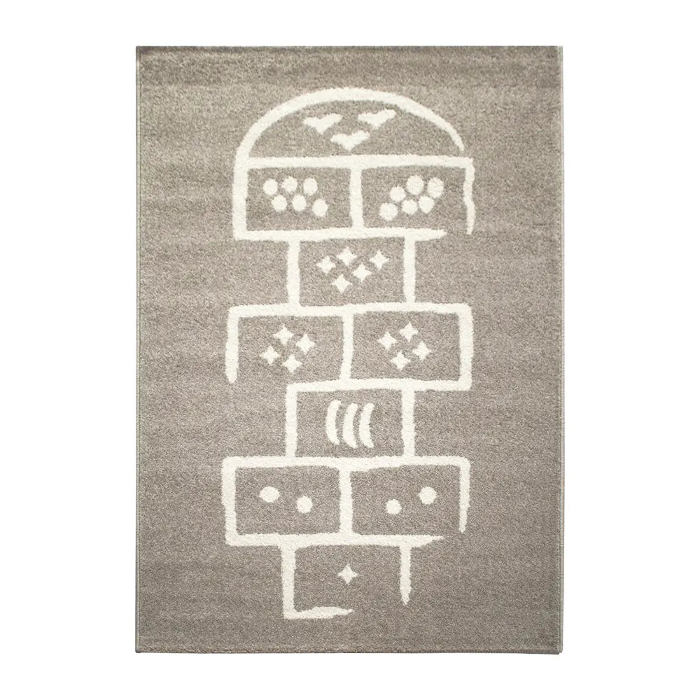 Tapis Hopscotch Taupe Crème