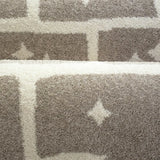 Tapis Hopscotch Taupe Crème