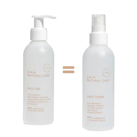 Ziaja natural care duo pack " Gel nettoyant 190ml+Toner 200ml"