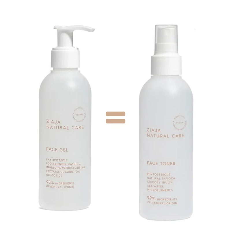 Ziaja pack dúo cuidado natural “Gel limpiador 190ml+Tónico 200ml”