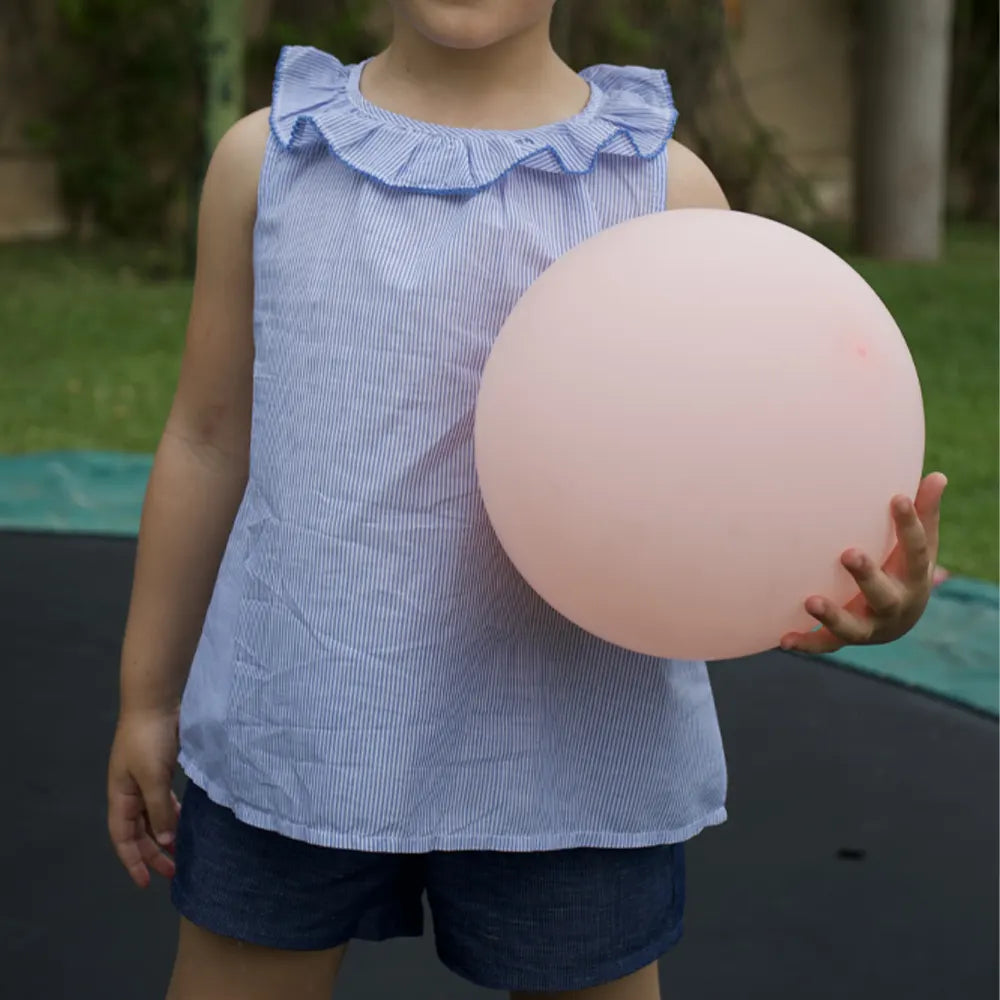 تونيك آمبر بدون أكمام مخطط – أزرق وأبيض