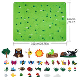 Tapete mural educativo de fieltro - Tema naturaleza