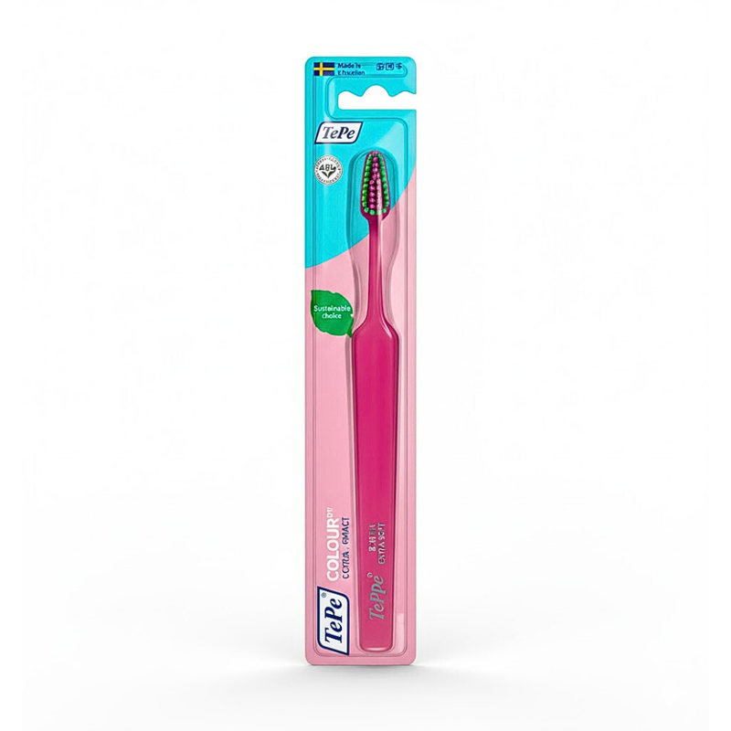 TePe Cepillo de Dientes Colour Rosa Claro Suave