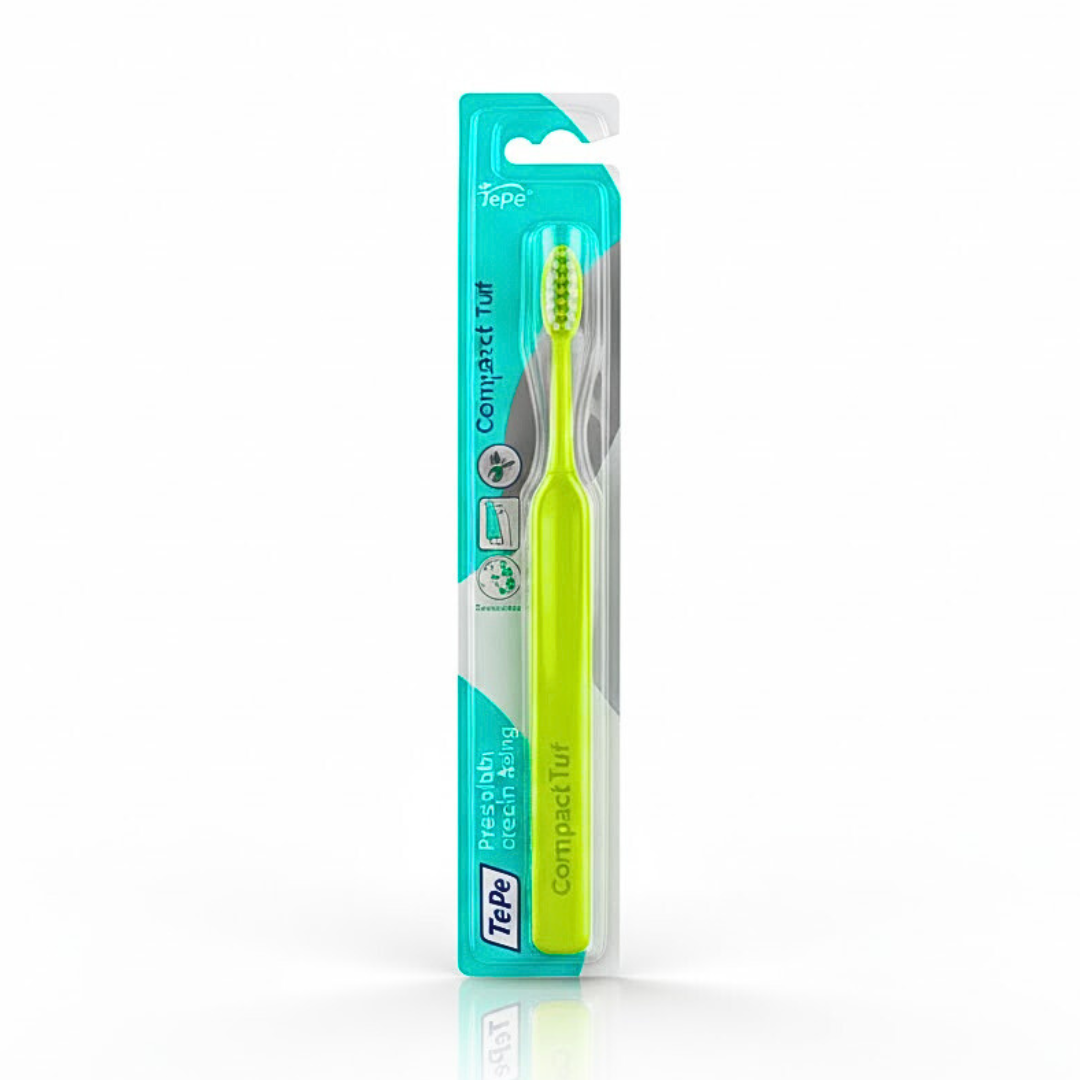 Brosse à dents TePe Implant Ortho à tête fine – vue du produit