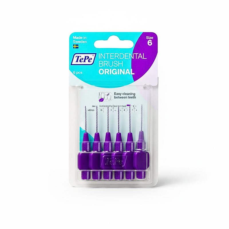 TePe Cepillo Interdental Original Violeta 1,1 mm Talla 6 – 6 Piezas