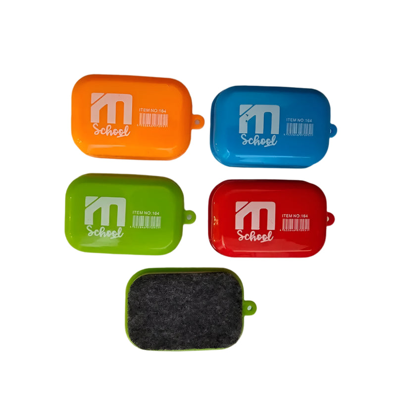 M.School Mini Whiteboard Eraser - Random Colors