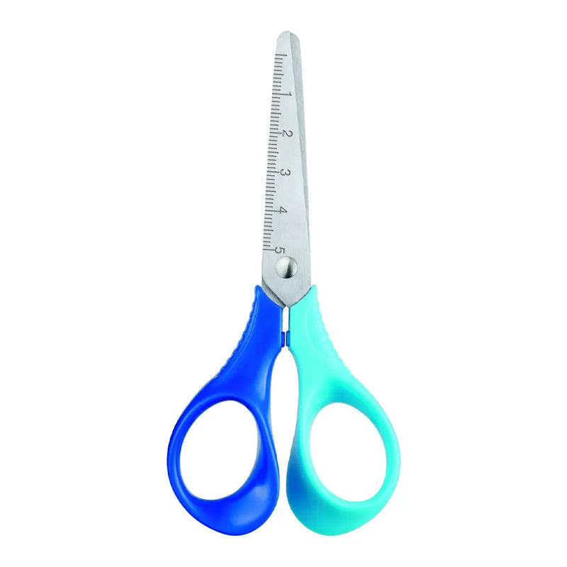 M.School Round-Tipped Scissors 13 cm - Blue & Sky Blue