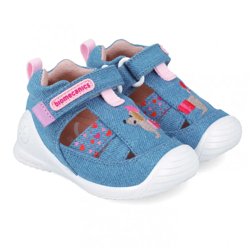 Biomecanics Ergonomic Canvas Sandals – Blue Jean