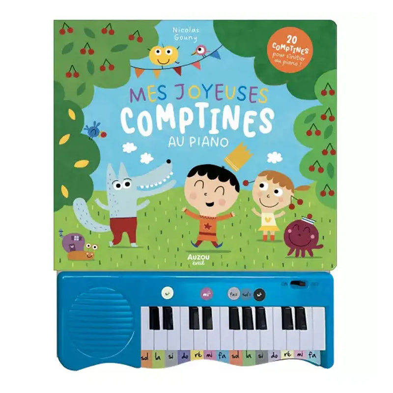 Auzou My Joyful Piano Rhymes - Book with Piano