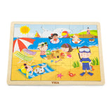 Viga Toys Puzzle des Saisons 24 Pièces - Été