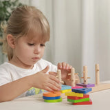 Viga Toys Rompecabezas de Laberinto de Madera Formas Geométricas – 18M+