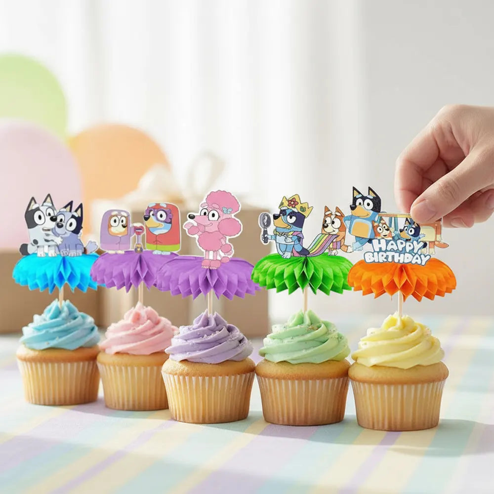 Decoraciones para Tarta Bluey – 15 x 18 cm