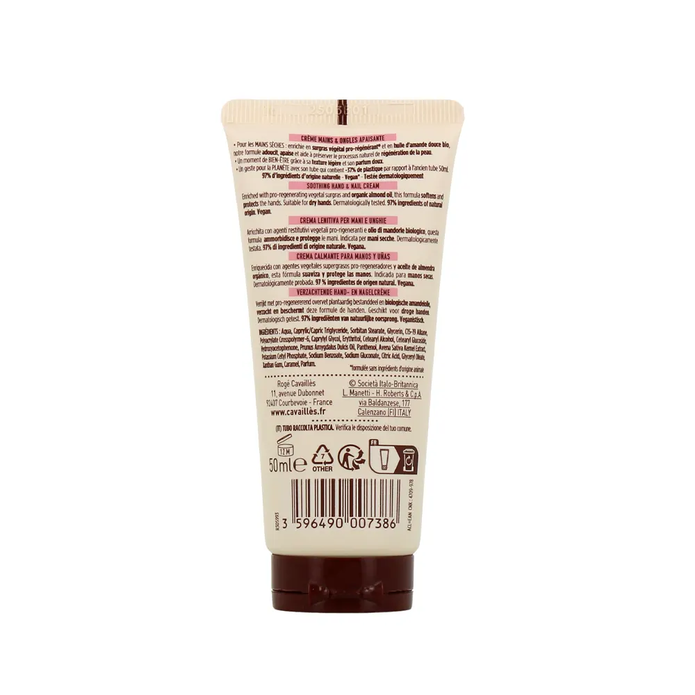 Crema de manos ligera calmante Roge Cavaillès 50 ml