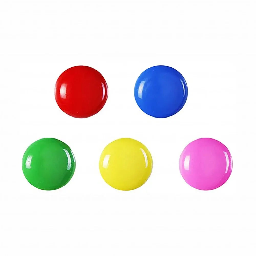 M.Office 5-Pack Multicolored Round Magnets