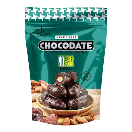 Chocodate Dark Chocolate No Added Sugar – 230g