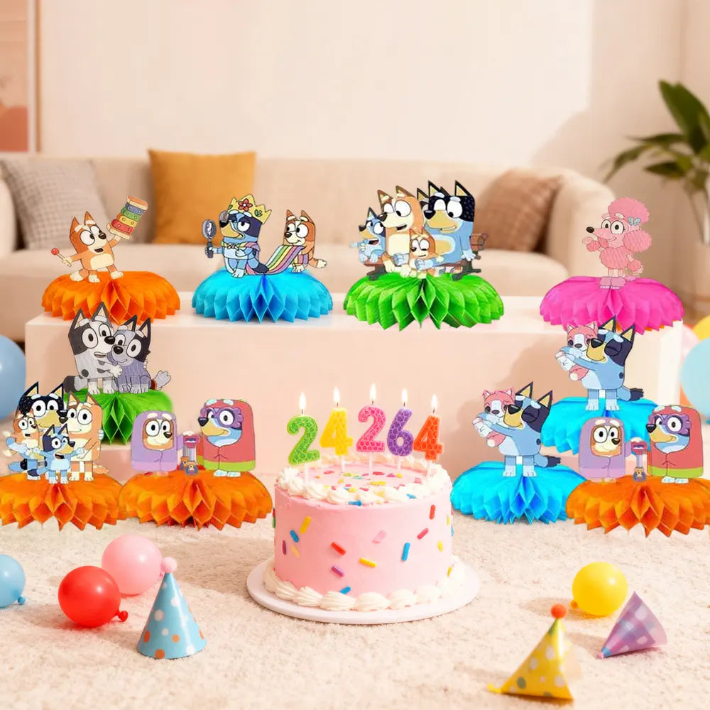 Decoraciones para Tarta Bluey – 15 x 18 cm