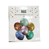Set of 12 Chrome Printed Eid Balloons – 30 cm