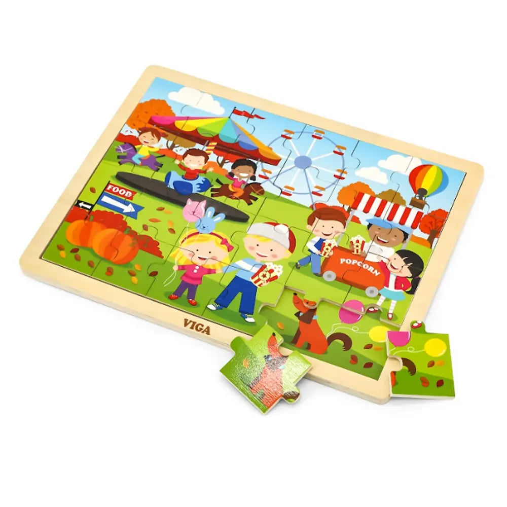 Viga Toys Puzzle des Saisons 24 Pièces - Automne