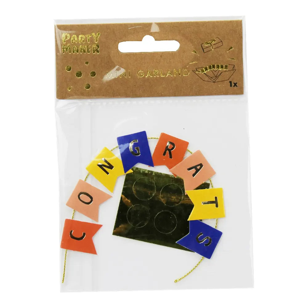 Mini Congratulations Garland – 20 cm