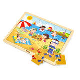 Viga Toys Puzzle des Saisons 24 Pièces - Été