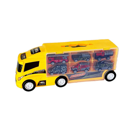 Camión Rígido Amarillo Con Coches 3A+