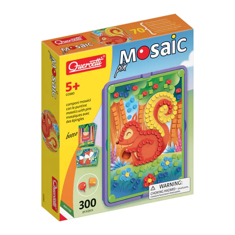 Quercetti Bosco Forest Mosaic with Colored Pegs - 6Y+
