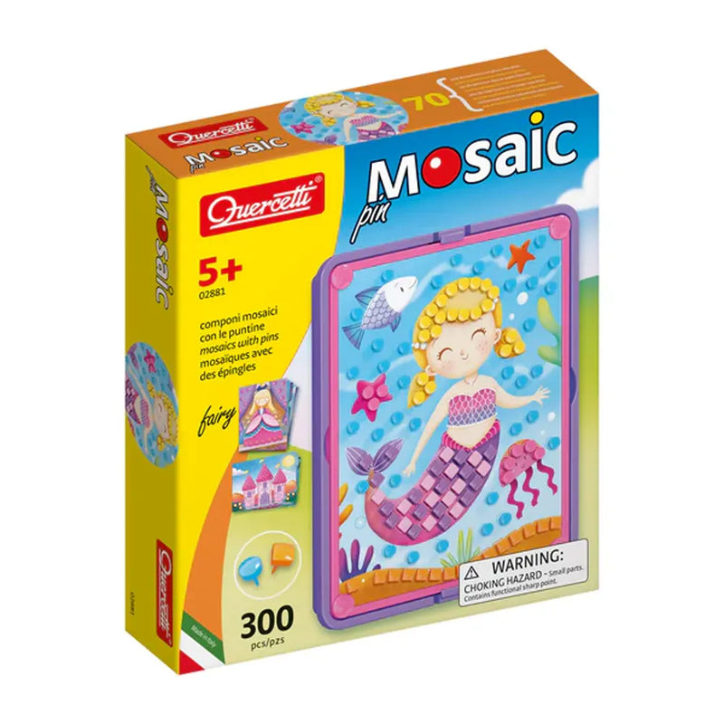 Quercetti Bosco Mermaid Mosaic with Colored Pegs - 6Y+