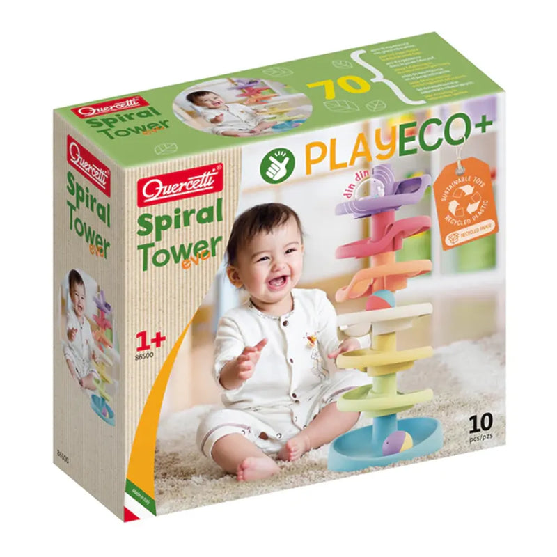 Quercetti Spiral Tower Evo Bio Marble Run - 12M+