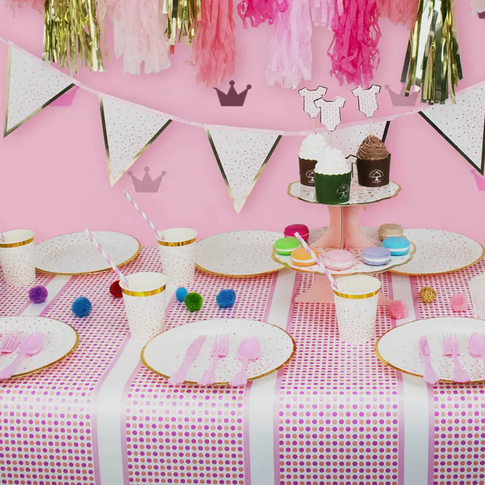 Nappe Décorative Baby Pink – 180 × 130 cm