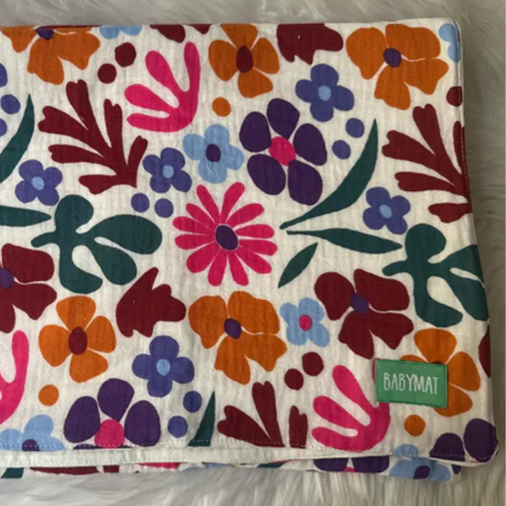 Babymat Couverture Mi-Saison 100x80cm - Jardin Fleuri