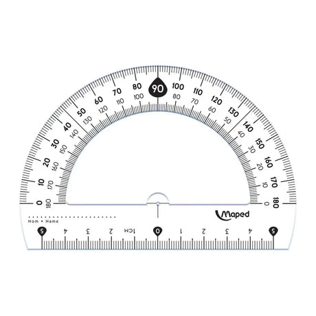 Maped 180° Protractor Essentials - 12 cm