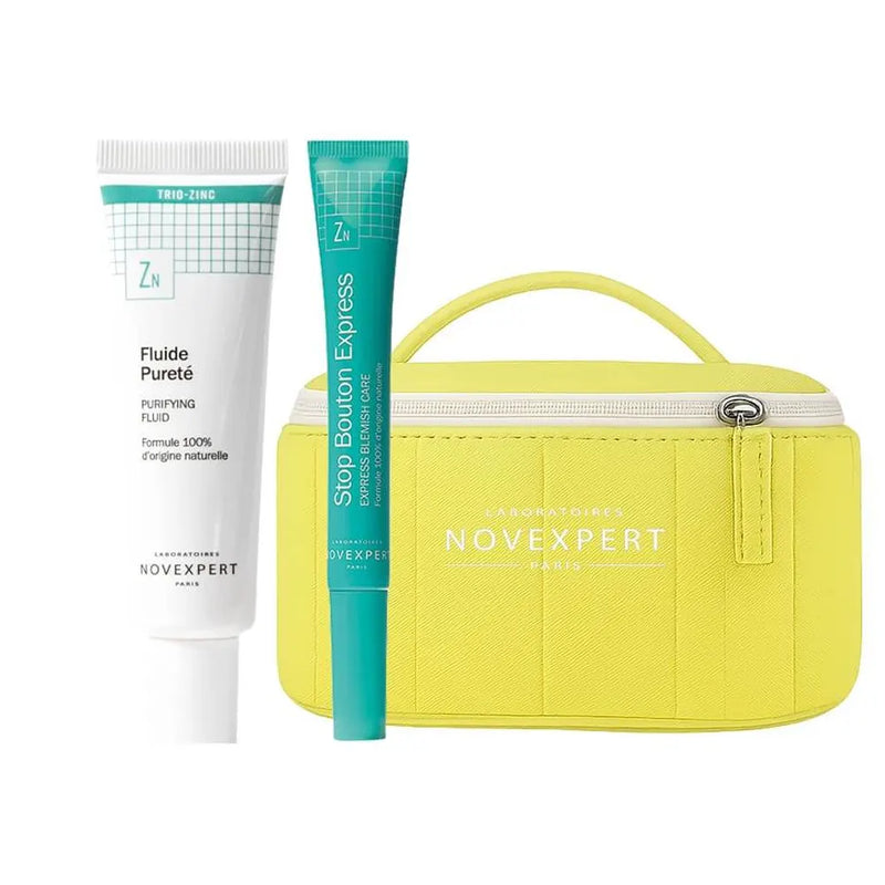 Novexpert Pack Fluide Pureté Trio Zinc et Stop Bouton