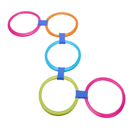 Jeu de Marelle avec Cerceaux & Anneaux Multicolores - 3A+