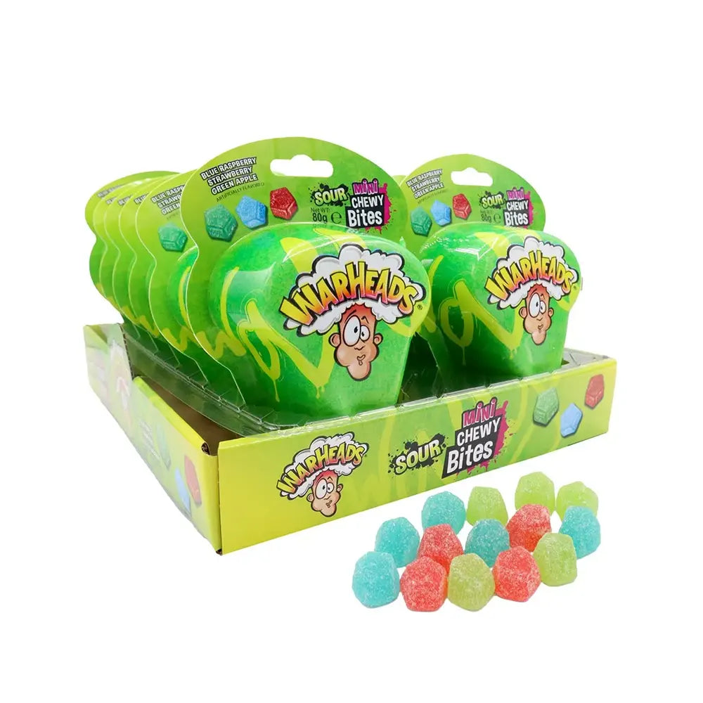 Warheads Sour Mini Chewy Bites 80g