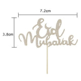 Lote de 8 Toppers y Cápsulas Artísticas para Cupcakes – Eid Mubarak