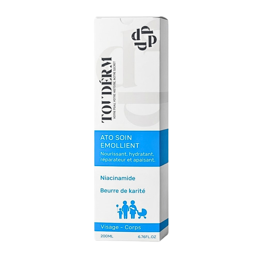 Soin émollient Touderm ATO 200 ml pour peaux sèches et atopiques
