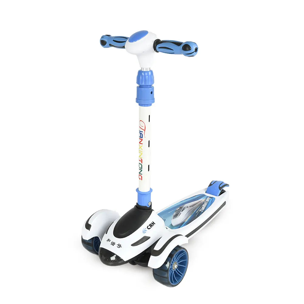 Trottinette Enfant Thème Avion - Blanc