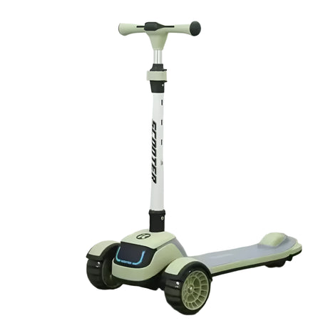 Trottinette Enfant 3 Roues en Forme de Voiture - Vert