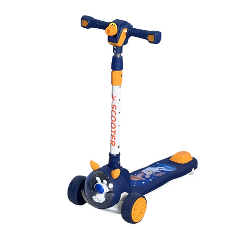Trottinette à Planche Réglable avec Projecteur LED –  Bleu