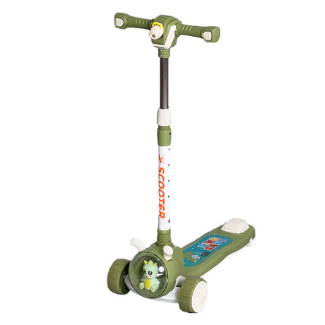 Trottinette à Planche Réglable avec Projecteur LED –  Vert