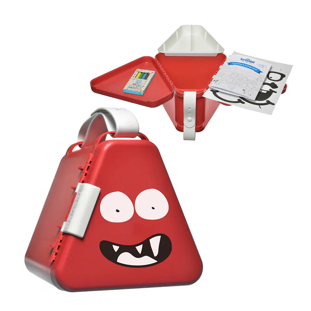 Trunki Boîte à Jouets ou Repas & Plateau de jeu TeeBee – Rouge