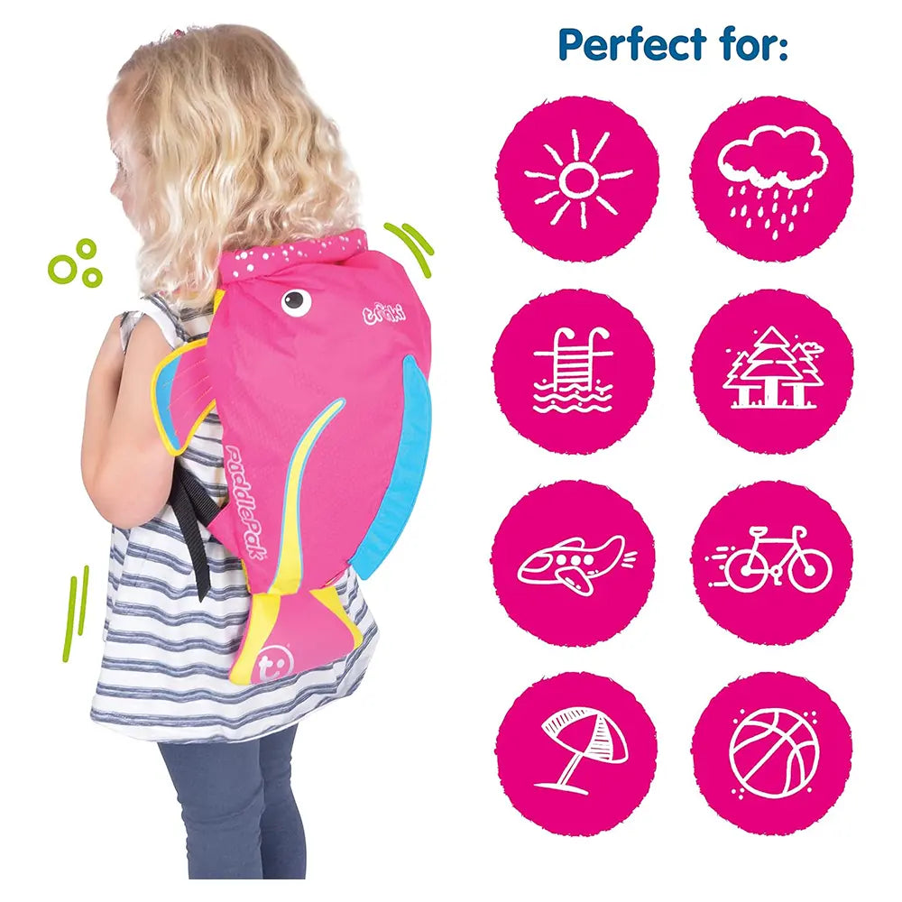 Trunki Paddlepak Sac de Natation Imperméable - Coral le Poisson Tropical