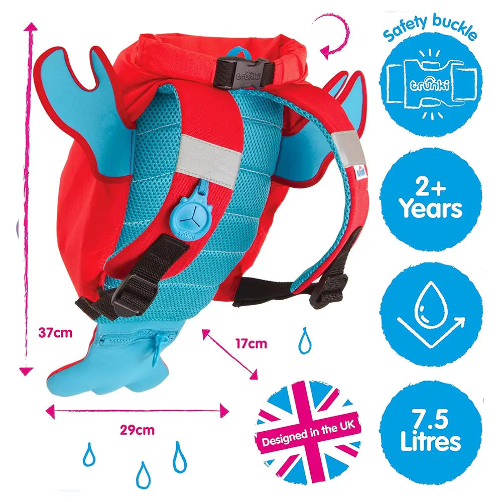 Trunki Paddlepak Sac de Natation Imperméable - Pinch le Homard